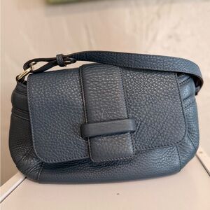 LK Bennett Blue Leather Shoulder Bag